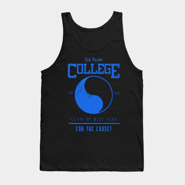 Tar Valon College Yellow Ajah Symbol Wheel of Time Parody Tank Top by TSHIRT PLACE